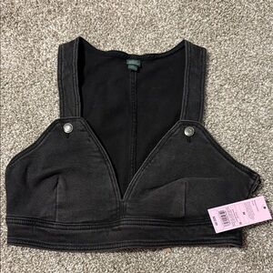 Target Black wash Denim Crop Top